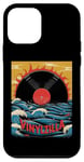 Coque pour iPhone 12 mini Disque vinyle vintage amusant - Soleil - Art japonais DJ