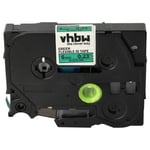 Cassette à ruban compatible avec Brother PT H107B H105WN H200 H110 Noir vert