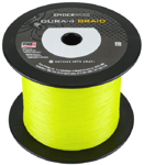 Spiderwire Dura 4 Braid 1800m Bulk Spool 77lb (35.kg) 0.35mm Yellow Colour