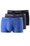 Calvin Klein Men's Low Rise Trunk 3pk 0000u2664g Boxers, Multicolour (Black/Blueshadow/Cobaltwater Dtm Wb), XL