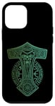 Coque pour iPhone 12 mini Marteau de Thor Mjölnir Odin Vegvisir Runes Viking