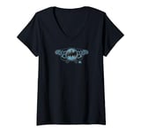 Womens Batman Two Gargoyles Logo V-Neck T-Shirt