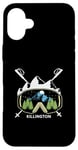 Coque pour iPhone 16 Plus Killington Vermont Masque de ski Motif montagne