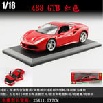 Bago Ferrari Sf90 Stradale1 - 18 Factory Fara 6002 Track -Malliauto_Ferrari 488Gtb Red 16008