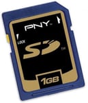 PNY Secure Digital SD Memory Card 1GB (P-SD1G-RF3)