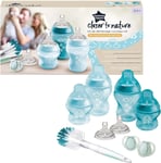 Tommee Tippee Closer to Nature Newborn Baby Bottle Starter Kit , Anti-Colic BLUE