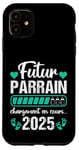 Coque pour iPhone 11 Futur Parrain 2025 Humour Annonce Naissance Grossesse Cadeau