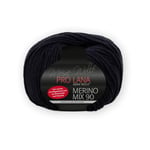 PRO LANA Laine mérinos Mix 90 - Couleur : noir (99) - 50 g/environ 90 m