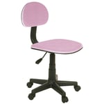Miroytengo - Chaise de bureau Junior Lucky pivotante chaise de bureau pivotante réglable en hauteur 76-88x54x54 cm couleur rose