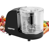 Geepas Multi Chopper 350ML Food Chopper Mincer Mixer Salsa Pesto 200W Black