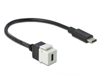 DELOCK – Keystone Module USB 3.0 C female > USB 3.0 C male with cable (86399)