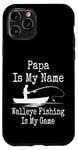 Coque pour iPhone 11 Pro Funny Papa Is My Name Walleye Fishing Is My Game Fish Humour