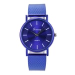 JZDH Women Watches Quartz Watch Woman's High-end Blue Glass Life Waterproof Distinguished Quartz Wrist Watches Women Valentine Gift Ladies Girls Casual Decorative Watches (Color : I)