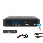 Récepteur TV satellite HD - SERVIMAT - SIRIUS HD - Carte Fransat PC7 - Câble HDMI - Câble 12V 3 Noir