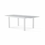 Table de jardin en aluminium blanc 215/135x90 cm - Tokyo