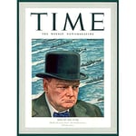 Wee Blue Coo Magazine War 1941 Winston Churchill 'man Of The Year' Time Canvas Print