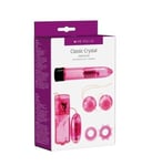 Classic Crystal Couples Sex Kit Vibrator, Cock Rings, Vibrating Egg & Love Balls