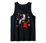 Chibi Kawaii Emo Pastel Goth Girl Japanese Creepy Anime Tank Top