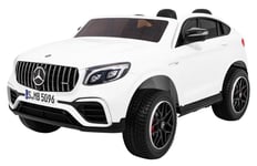 Lasten sähköauto Mercedes GLC 63S 4x4,valkoinen