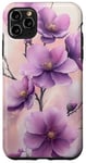 Coque pour iPhone 11 Pro Max Fleur De Cerisier Japonais Fleur Pourpre