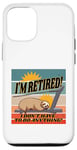 iPhone 12/12 Pro Sloth treadmill relaxed eyes closed humorous retirement lazy Case