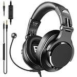 Bopmen Y71-M Casque pour ordinateur avec microphone sur tige, contrôle du volume intégré et SharePort Pour ordinateur, appels téléphoniques, PS4, XBox One, DJ