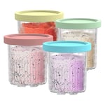 4Pcs Ice Cream Pints Cup, Ice Cream Containers with Lids for Ninja Creami5596