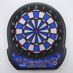 LHQ-HQ 17-inch Secure Electronic Dart Board Set, LED Score Display, Automatic Scoring English Voice Broadcast Darts Target