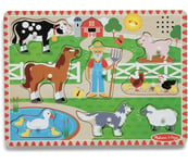 Melissa & Doug Wooden Song Puzzle Old MacDonald's Farm Read Description