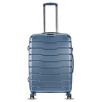 it luggage Prosperous 28" Hardside Checked 8 Wheel Expandable Spinner, Metallic Blue, 28", Prosperous 28" Hardside Checked 8 Wheel Expandable Spinner