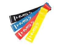 Hms Mini Band Gu04 Different Resistance Levels In A Multi-Colored Set Of 4 Pcs.