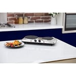 New Tower Stainless Steel Double Hot Plate Ideal For Cooking Inside A Limited Space Area