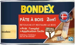 Bondex Pâte à bois 2 en 1 - Incolore 250 g