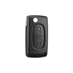 2 Buttons Coque de clé de voiture Peugeot Coque Compatible CE0523 clé à Rabat Pliable pour Peugeot 207 307 307S 308 407 408 607 3008 5008 Citroën C2