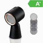 Bärbar köksfläkt A+ Mini 180m³/h Grill 3600 RPM med kolfilter Svart 3 hastigheter Återvinning Camping Köksfläkt