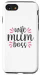 Coque pour iPhone SE (2020) / 7 / 8 Mums the Boss – Cadeau mignon pour la fête des mères