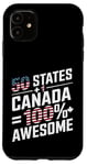 Coque pour iPhone 11 50 États + Canada = 100 % génial