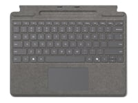 Microsoft Surface Pro Keyboard for Business - Clavier - avec rangement pour stylos - avec accéléromètre, pavé tactile, plateau de stockage et de recharge du Surface Slim Pen - rétroéclairé -...