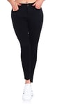 VERO MODA Women's Jeans Trousers Seven Shape Up 10183384 Black Xxl/34, XXL