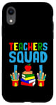 Coque pour iPhone XR Teacher's Squad Teacher Teacher Teacher