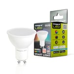 Integral LED 4 Pack Smart GU10 Dimmable Colour Changing 2.4GHz WiFi Bulb – Warm, Cool & Daylight White 2700K-6500K, 350lm, 4.9W (50W Equivalent) – App Controlled and Alexa & Google Home Compatible