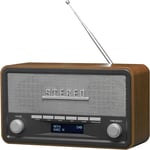 DAB-18 Vintage Style Stereo DAB/DAB+ & FM Radio – Real Wood Cabinet, Bluetooth,