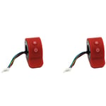 2X AccéLéRateur de Scooter ÉLectrique pour X6 X7 Trigger Accelerator Finger Thumb Throttle Speed Control Switch, Rouge