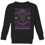 Marvel Avengers Black Panther Kids Christmas Jumper - Black - 3-4 Years