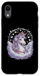 Coque pour iPhone XR licorne imaginative avec des étoiles