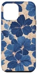 iPhone 12 Pro Max Blue Hibiscus & Hawaii, Tropical Hawaiian Flowers, Summer Case