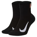 Nike Nikecourt Multiplier Max Socks Mixte, Black/Black, M