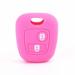 (Pink) Key Car Case Protector Keys Cover Peugeot 107 206 207 307 For Citroen C1 C2 C3 C4 Zarra Toyota Aygo Accessories