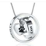 Print Memorial Halsband Hund/Katt Begravningsminne Urn