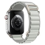 Alpin ögla band för Apple watch 49mm 44mm 40mm 45mm 41mm 42mm 38mm 40 44 45 mm armband iWatch Ultra series 7 6 5 3 se 8 light gray 42mm 44mm 45mm 49mm